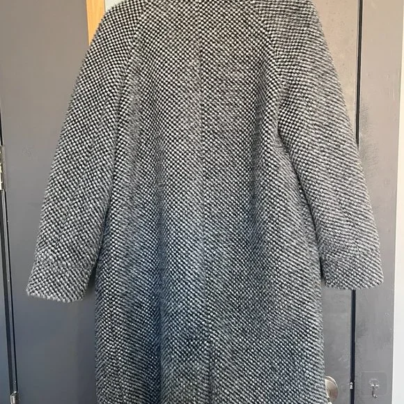 Maje Gabyne Double Breasted Long Twill Coat Size 36 - Picture 5 of 6